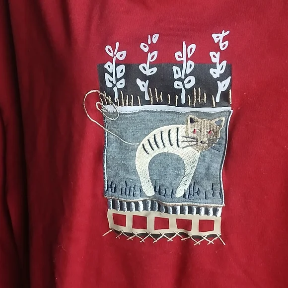 BLAST Red Cat Sweatshirt - Picture 2 of 7